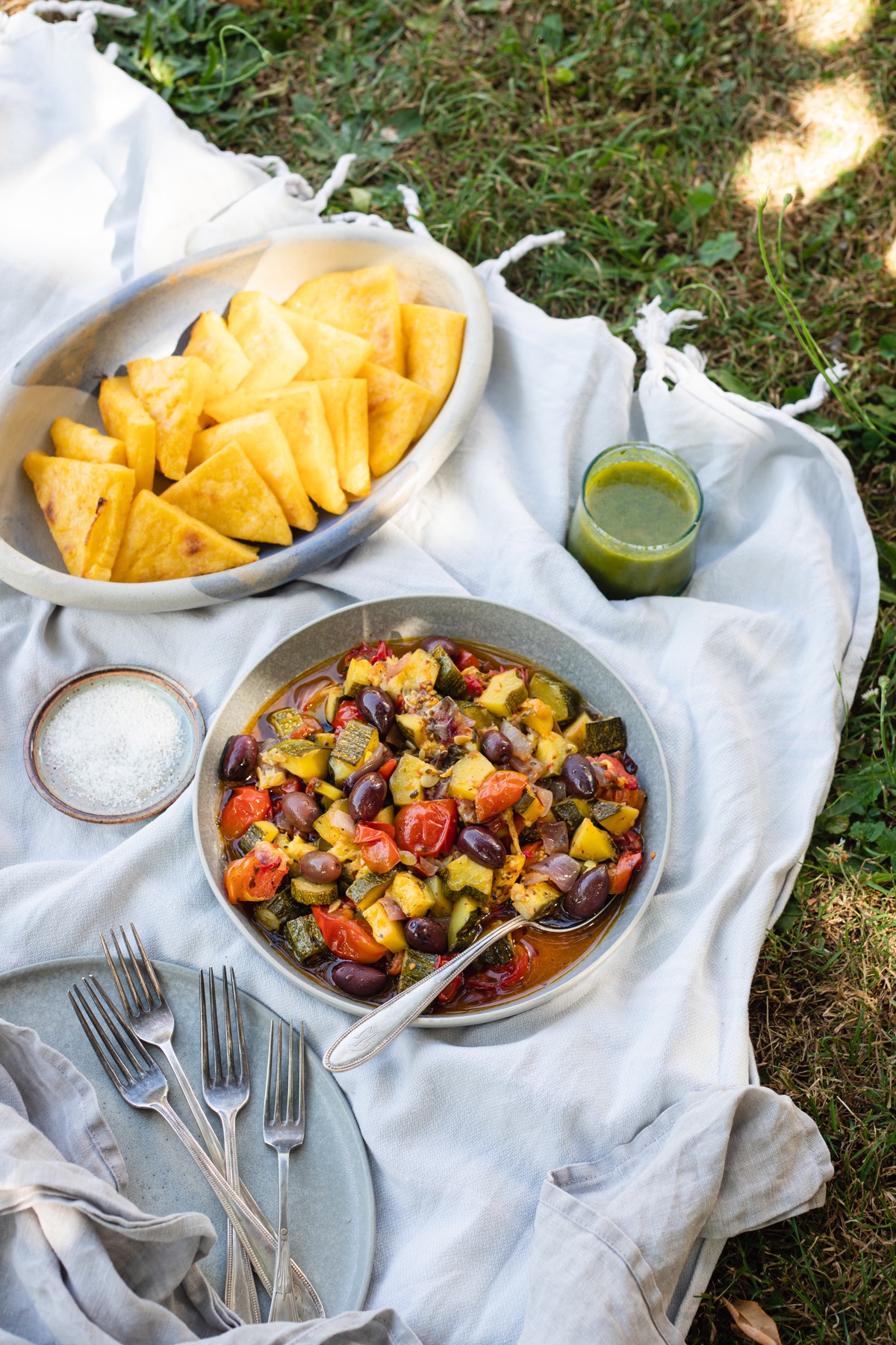 HARVEST RATATOUILLE with Grilled Polenta Homegrown Kitchen