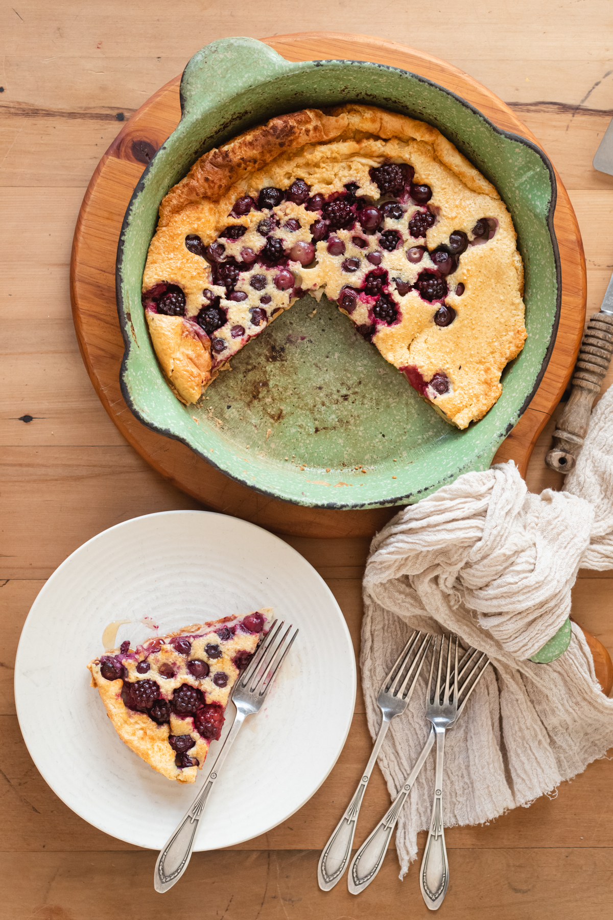 Skillet Berry Baked Pancake