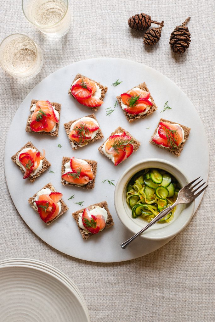 Two Festive Starters: Beetroot Cured Salmon + Smoked Fish Dip ...